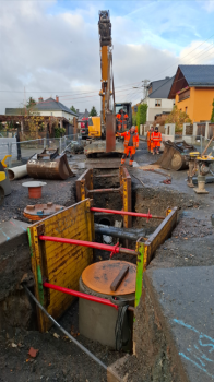 Oberböhmsdorf, Lottoweg
Misch und Regenwasserkanal, Wasserleitung und Straßenbau