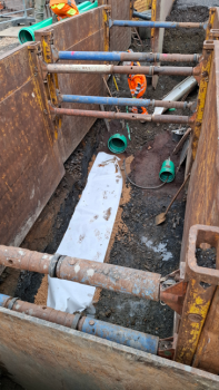 Oberböhmsdorf, Lottoweg
Misch und Regenwasserkanal, Wasserleitung und Straßenbau